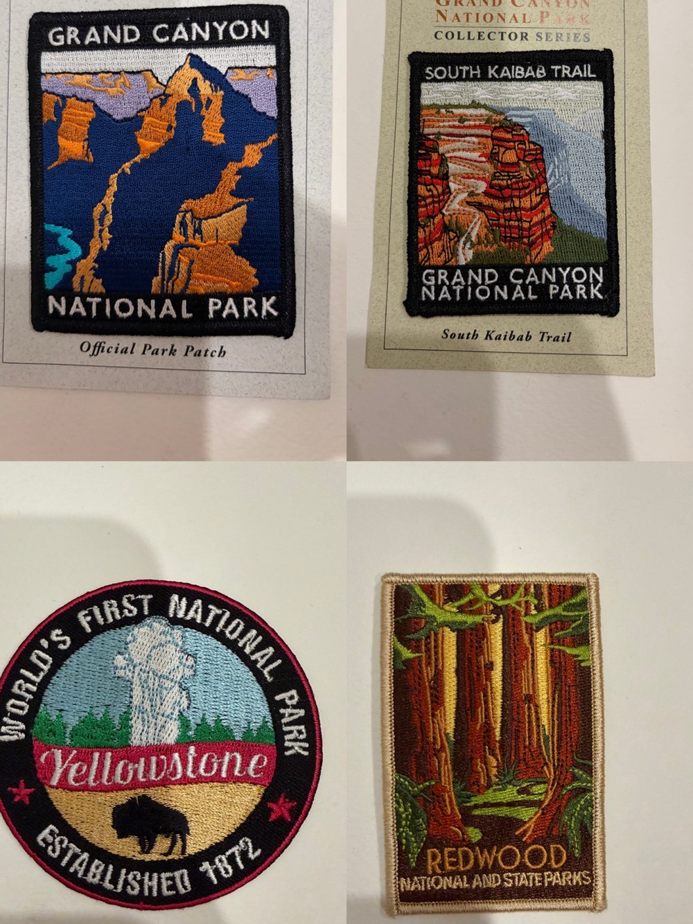 Grand Canyon & National Parks Embroidered Patch Set - Multicolor